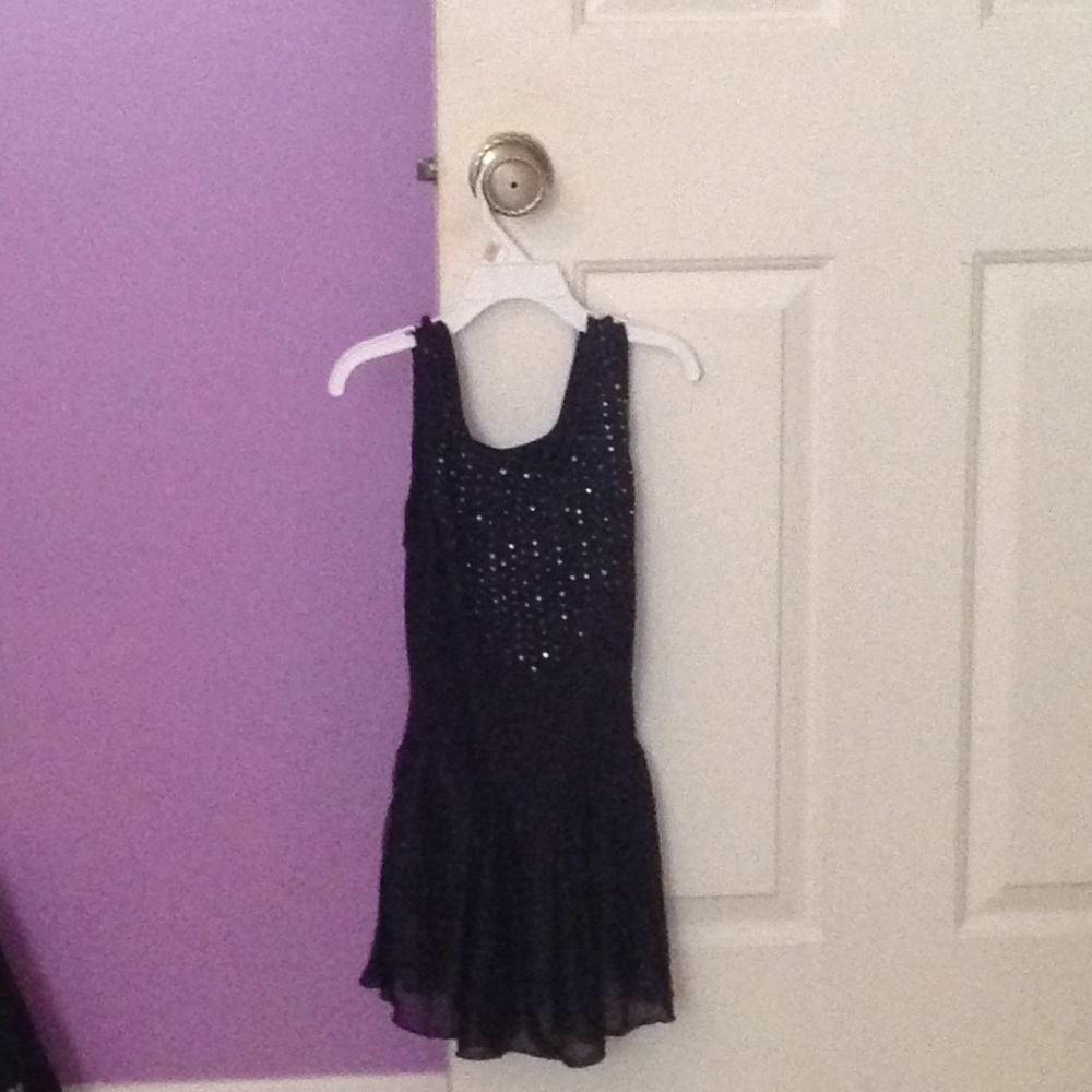 Black sparkle leotard.